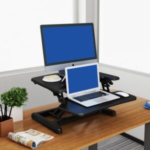 עמדת מחשב ארגונומית מתכווננת (ישבה/עמידה) - מידה בינונית