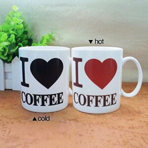 ספל מיוחד לאוהבי הקפה - מחליף צבעים "I ❤ COFFE"