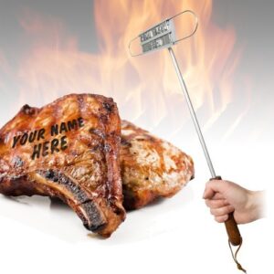 חותמת אישית לצריבה על בשר גריל/BBQ - סט ידית ואותיות להרכבה