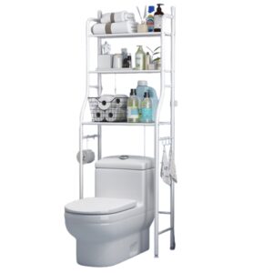 ארגונית יחידת מדפים מעל האסלה