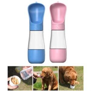 בקבוק שתיה ומיכל מזון - לכלב