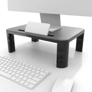 מגביה מסך מחשב ארגונומי - מתכוונן 3 שלבים