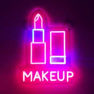 מנורת ניאון USB פינת איפור, לעיצוב ואווירה - Neon MAKEUP