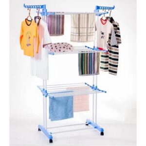 מתקן כביסה 3 קומות, על גלגלים