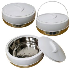 סיר תרמוס לאוכל, 10 ליטר – לבן ונירוסטה