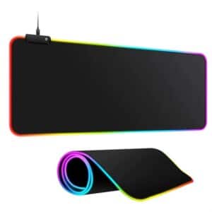 משטח / פד לעכבר ולמקלדת עם תאורת RGB לד - 80x30 ס"מ