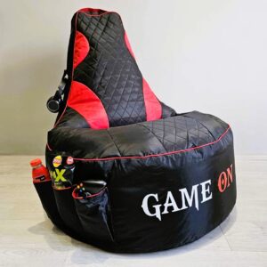פוף גיימינג מקצועי GAME ON - לילדים, נוער ומבוגרים - שחור אדום