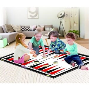 משחק שש בש גדול לחצר/בית - 80x70 ס"מ