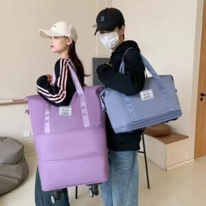 תיק נסיעות מתרחב (3 מצבים) עם 4 גלגלים מתפרקים