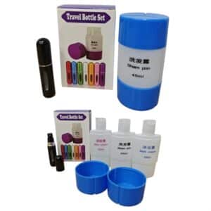 סט קומפקטי 4 בקבוקים - למילוי נוזלים ובושם לנסיעות